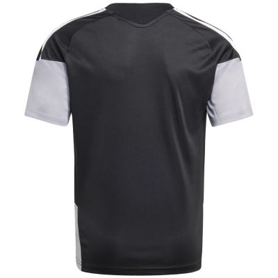 3. adidas Tiro 26 Wettkampf-Trainings-T-Shirt für Kinder, Schwarz und Grau, KA7599