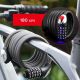 4. Rockbros RKS531 Fahrradschloss – Stahlseil, 5-stelliger Code + LED, 180 cm