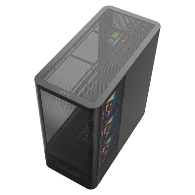 15. MODECOM VOLCANO AQ 400 ARGB MIDI SCHWARZES GEHÄUSE