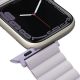 6. Uniq Revix Armband für Apple Watch 1/2/3/4/5/6/7/8/SE/SE2/Ultra 42/44/45/49 mm – lila-weiß