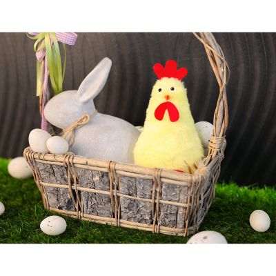 9. Stehende Henne, 17 cm, Frühlingsdekoration