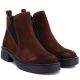 4. Damen-Ankle-Boots aus Leder mit Blockabsatz, braun, Vinceza 133128