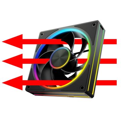 3. MODECOM VOLCANO LOOP 120 ARGB REVERSE FAN BLACK