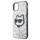 6. Karl Lagerfeld KLHCN61G2CPS iPhone 11 / Xr 6,1" Silber/Silber Hardcase Glitter Choupette Patch