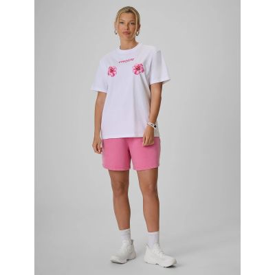 3. Locker geschnittenes Damen-T-Shirt mit Aufdruck 4F 4FRSS26TTSHF3882-10S