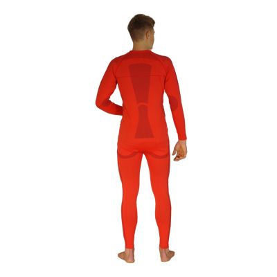9. GLOVII Beheizbares Thermoaktiv-Unterwäsche-Set, Sweatshirt und Hose, Größe M, Orange, inklusive Batterien und Ladegerät, GXRM
