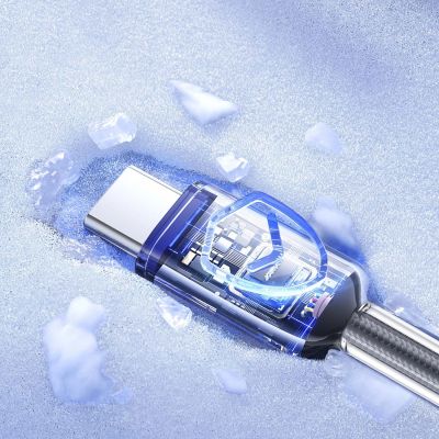13. Joyroom S-A42 Crystal-Clear Series 60W USB-C – USB-C-Kabel 1,2 m – Schwarz