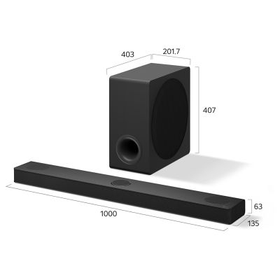 2. LG S80TY Schwarz 3.1.3 Kanäle 480W