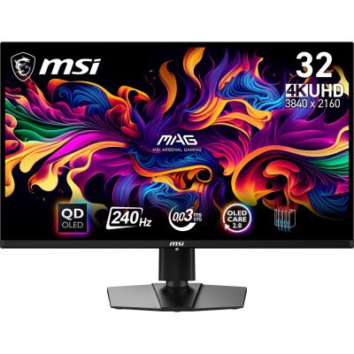 10. MSI MAG 321UPX QD-OLED-Computermonitor 80 cm (31,5") 3840 x 2160 px 4K Ultra HD Schwarz