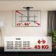 10. Elektrische TV-Halterung von Maclean, Deckenmontage, Tuya-kompatibel, max. VESA 800x400, für Fernseher von 43 bis 86 Zoll, max. 45 kg, MC-110 T