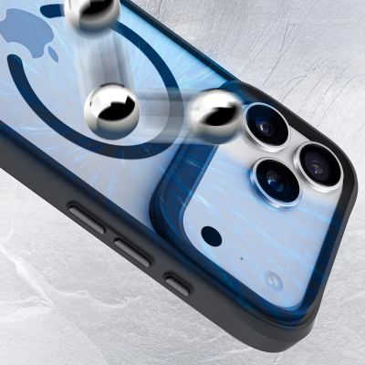 8. 3mk Satin Armor MagCase für iPhone 17 Pro Max – Transparent Schwarz
