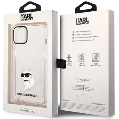 8. Karl Lagerfeld Choupette Collection Hülle für iPhone 12 / 12 Pro – Pink