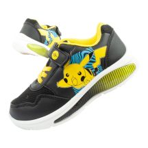 Leomil Pokemon Kinder Sportschuhe Sneakers leicht mit Klettverschluss schwarz gelb