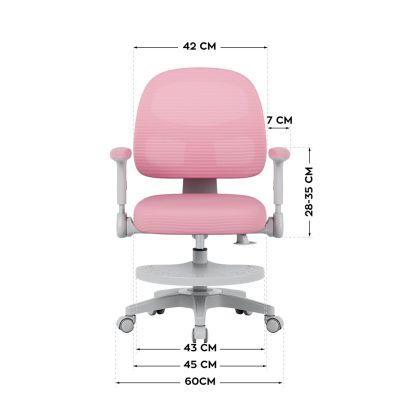 7. Junior 5.0 Drehstuhl in Rosa
