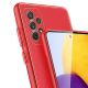 7. Elegante Hülle aus Kunstleder für Samsung Galaxy A72 4G rot