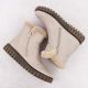 38. Damen-Stiefeletten mit Fellfutter, beige, Rieker Y3481-60