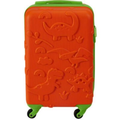 3. PROWORLD KINDER-REISEKOFFER 18 ZOLL - ORANGE (DINO)