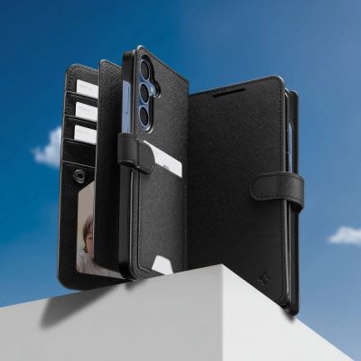 10. Spigen Wallet "S" Hülle für Samsung Galaxy S25+ - Schwarz