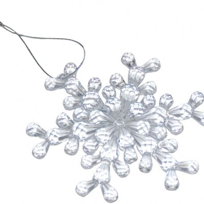 4. Schneeflocken-Hängedekoration 12x12 cm Muster 2