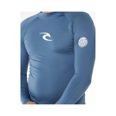 4. Herren Lycra RIP CURL Waves UPF Perf Langarmshirt blau