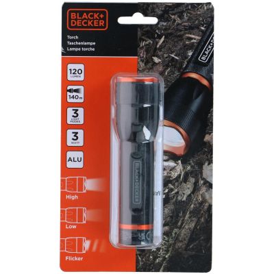 3. Taktische Aluminium-Taschenlampe 3 W, 120 Lumen, BLACK+DECKER