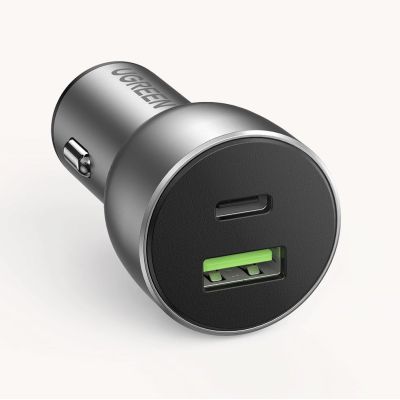 4. Ugreen Autoladegerät USB / USB Typ C Quick Charge 3.0 Power Delivery 36 W 3 A grau (CD213 60980)
