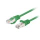 Patchkabel Kat. 6 FTP 0,5 m Grün Fluke bestanden Lanberg 10er-Pack
