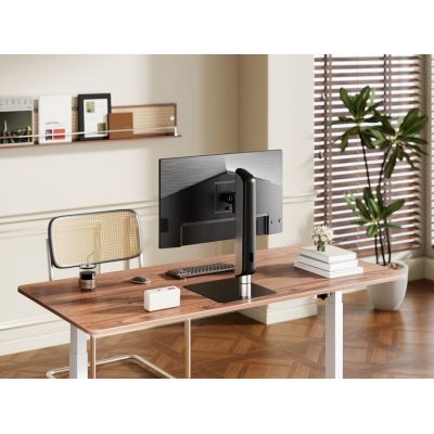 5. Gerätetischständer 17"-49"/1TFT 360° Robust/Freist. 18 kg Silber