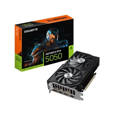 9. Gigabyte GeForce RTX 5050 WINDFORCE OC V2 8G Grafikkarte, NVIDIA-Technologie, 8 GB, GeForce RTX 5050, GDDR6-Speicher, Anzahl HDMI-Anschlüsse: 2, PCI-E 5.0-Anschluss
