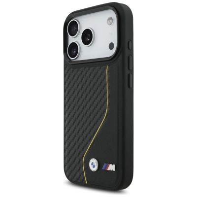2. BMW M Carbon Line & Logo MagSafe Case für iPhone 17 Pro – Gelb