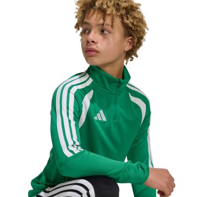 5. adidas Tiro 26 League Trainingsshirt, grün-weiß, Kinder-Sweatshirt JY7160