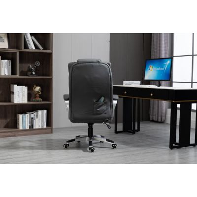 11. Activejet beheizter Massage-Bürostuhl YK7304 Grau