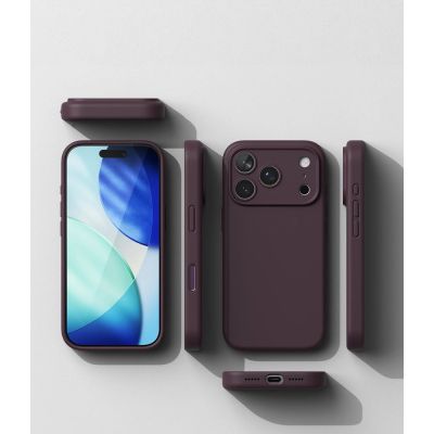 6. Ringke Silikon-MagSafe-Hülle für iPhone 18 Pro – Dunkelkirsche