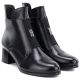 4. Gefütterte Damen-Ankle-Boots mit Blockabsatz, schwarz, Potocki SZ12868