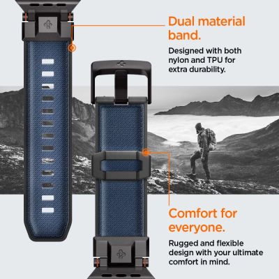 13. Spigen DuraPro Armor Strap für Apple Watch 44 / 45 / 46 / 49 mm - Marineblau
