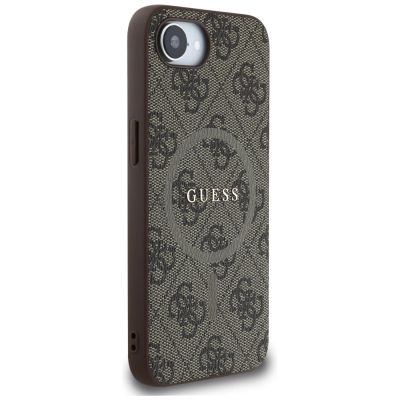4. Guess 4G Ring Classic Logo MagSafe iPhone 16e Hülle - Braun