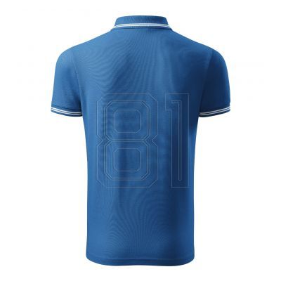 2. Malfini Urban M MLI-21914 azurblaues Poloshirt
