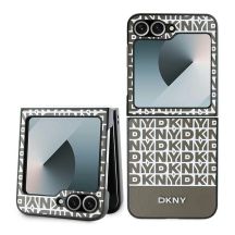 DKNY Repeat Pattern Bottom Stripe Hülle für Samsung Galaxy Z Flip 6 – braun