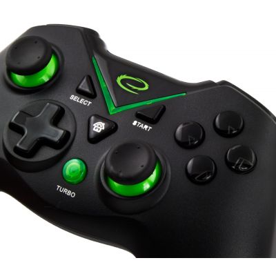 4. Esperanza EGG112K Wireless Gamepad (PC, PS3, Xbox One; schwarz, grün)