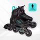 8. Meteor Rollschuhe L 38-43 Buzzy Schwarz/Pink/Mint