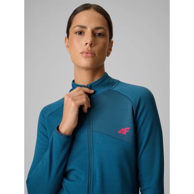 5. Damen-Trekking-Sweatshirt, schmal geschnitten, ohne Kapuze, Größe 4F 4FRSS26TFSWF0986-46S