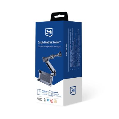11. 3mk Single Headrest Autotelefonhalter für eine einzelne Kopfstütze – schwarz