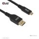 CLUB3D CAC-1563 2m USB Typ-C DisplayPort Kabeladapter Schwarz