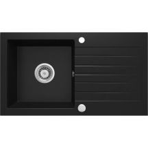 Einzelbecken-Granitspüle mit Abtropffläche