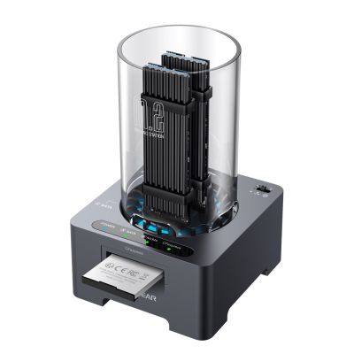 GRAUGEAR G-M2DK-CR-10G Festplatten-Dockingstation USB 3.2 Gen 2 (3.1 Gen 1) Typ-C Grau
