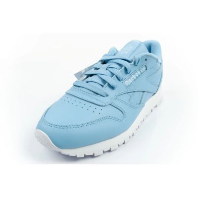 3. Reebok Damen-Sportschuhe, klassische Sneaker, modisches blaues Leder