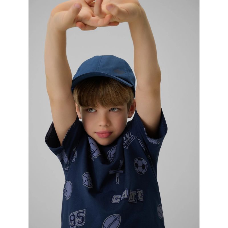 5. Normales bedrucktes Jungen-T-Shirt 4F 4FJRSS26TTSHM3466-31A