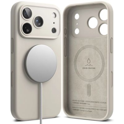 2. Ringke Silikon MagSafe Hülle für iPhone 18 Pro Max – Beige