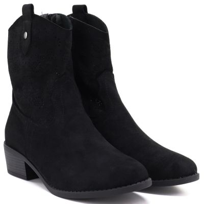 4. Damen-Ajour-Stiefeletten in Schwarz M.Daszyński MR2353-23