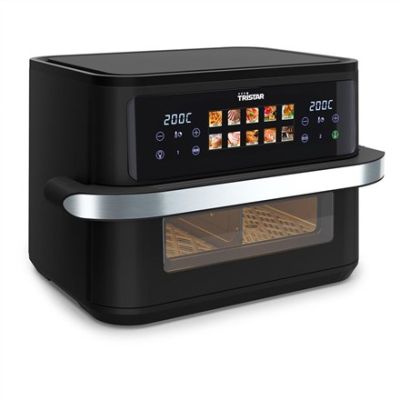 6. Tristar Doppel-Heißluftfritteuse 10L, autonom, 2800W, Schwarz, Edelstahl